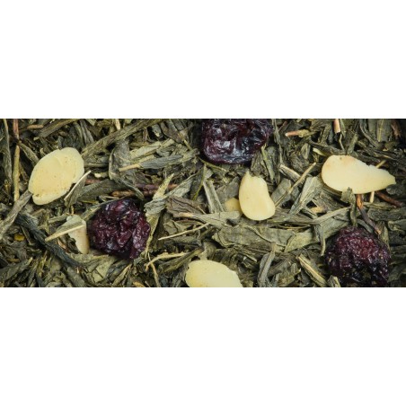 "Christmas in Tokyo": green tea with cherry and almond.