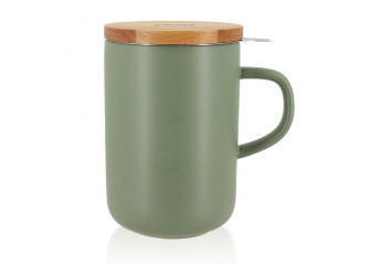 Green mug with filter 16 oz