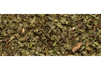 Verbena, mint and lemon balm digestive herbal tea.