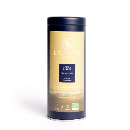 Thé Noir Maté Citron Gingembre Bio 30g - 25% de Chanvre Bio