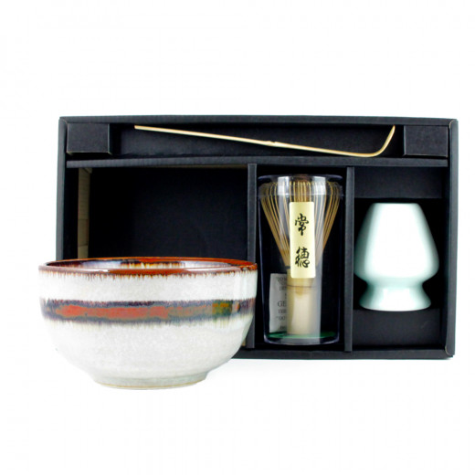 Quertee Ensemble à Thé Matcha Japonaise - Original japonaise fouet à matcha  avec bol - 400 ml + balai chasen matchabesen + chashaku-cuillère à matcha  en bambou : : Cuisine et Maison