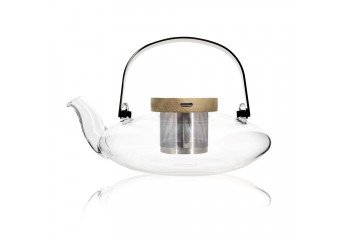 Flat glass teapot 0,5L