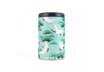 Washi tin - Green cranes