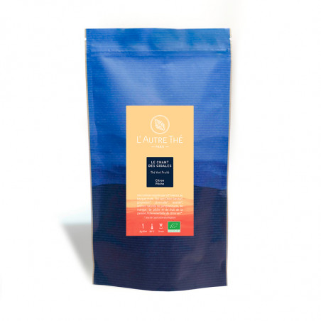 Provençal green tea with lemon, lavender, peach and ginger.