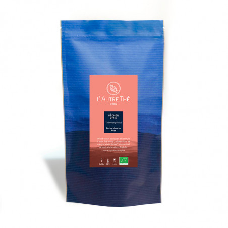 White peach and rose petal oolong tea