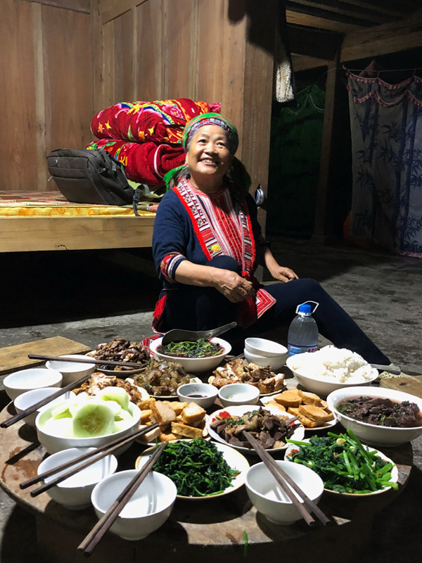 Hồ Thầu - repas chez l'habitant