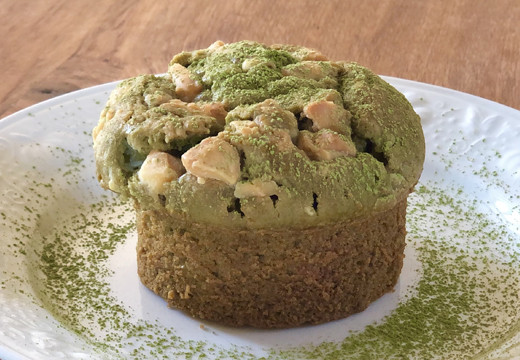 White chocolate and matcha muffins White chocolate and matcha muffins